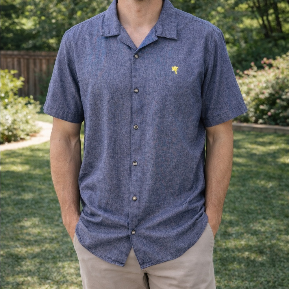 Trunks Men's Blue Short Sleeve Shirt